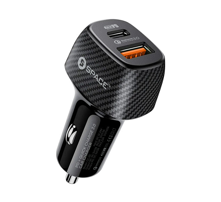 Space PD + Quick Charge 3.0 Car Charger